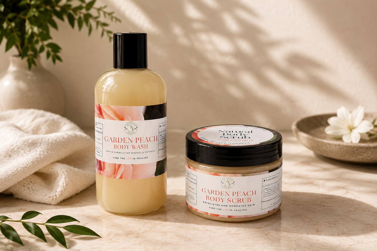 Garden Peach Body Set
